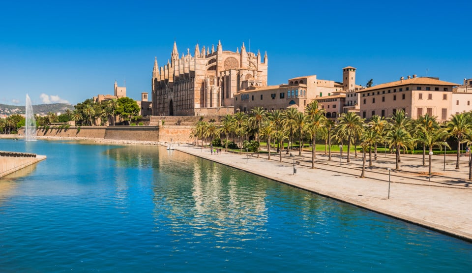 Mallorca-view-river-castle-trees
